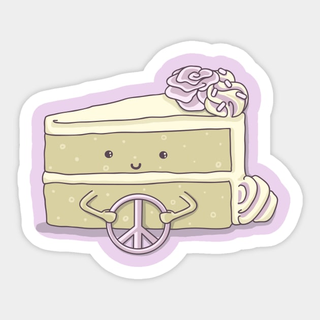 Peace of Cake Sticker by kellabell9